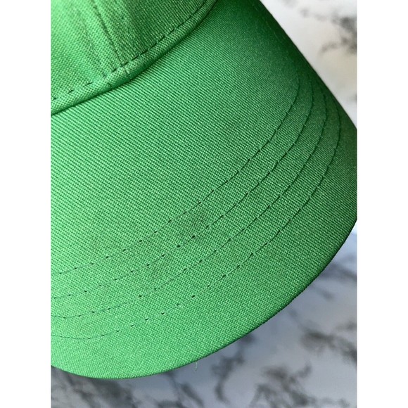 HTT Recycled Sprite Soda Logo Embroidered Blue Piping 6 Panel Fastner Cap Hat - Picture 10 of 12